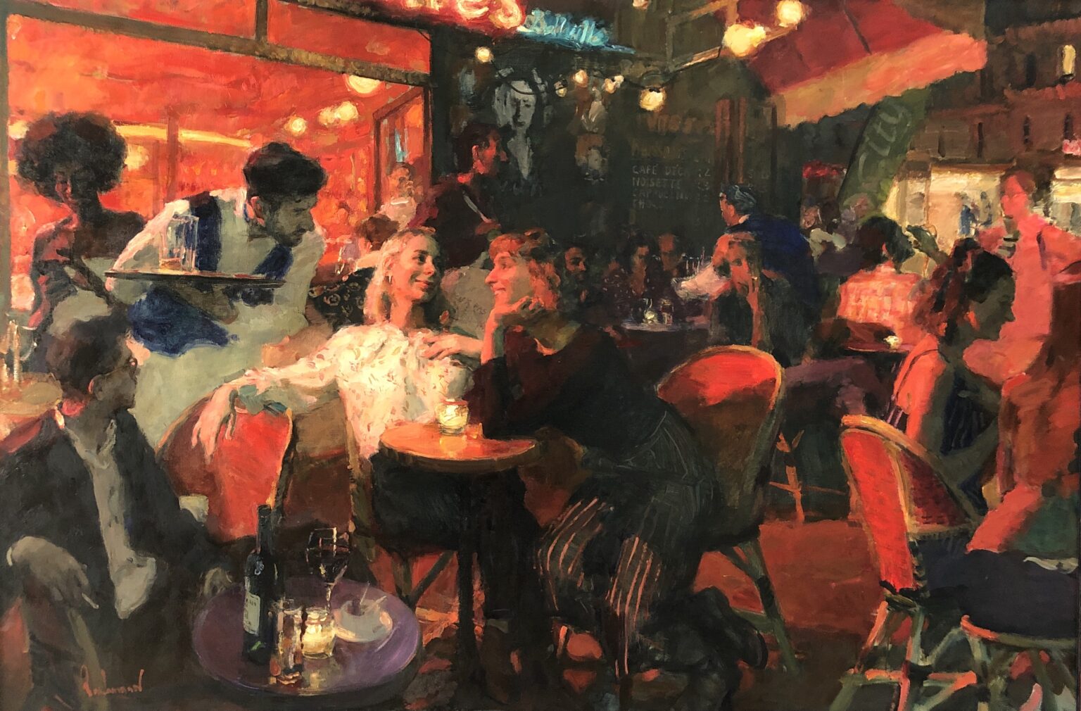 Картина репина парижское кафе фото