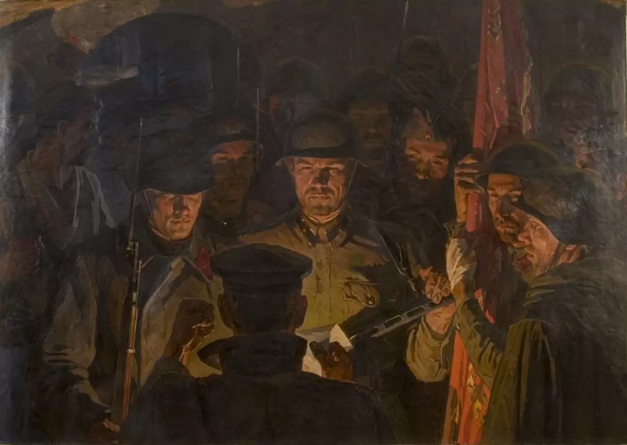 <strong>Трифонов Владимир Георгиевич (1933-1999)</strong><br /><p>Брестская крепость<br />
1960-е<br />
Холст, масло</p>
