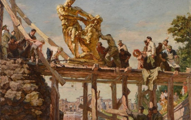 Восстановление фонтана самсон в петродворце зеленская